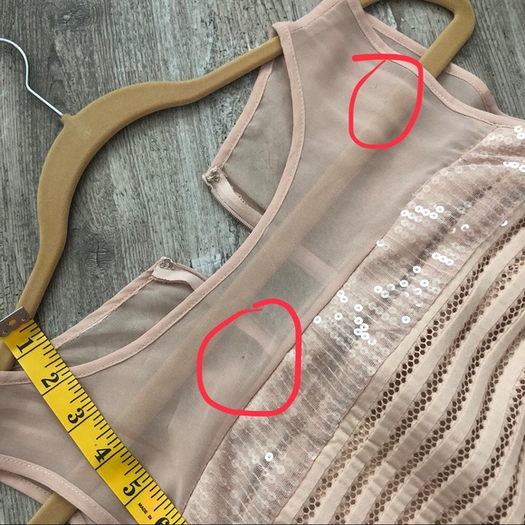 🔥Rose/blush short sequin dress - Picture 7 of 7